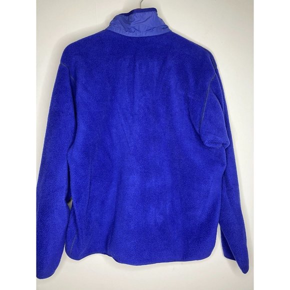 VINTAGE Patagonia Fleece Blue Made in USA Men's Large Distressed READ - Picture 14 of 16